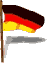 Flagge Deutschland mit Mast